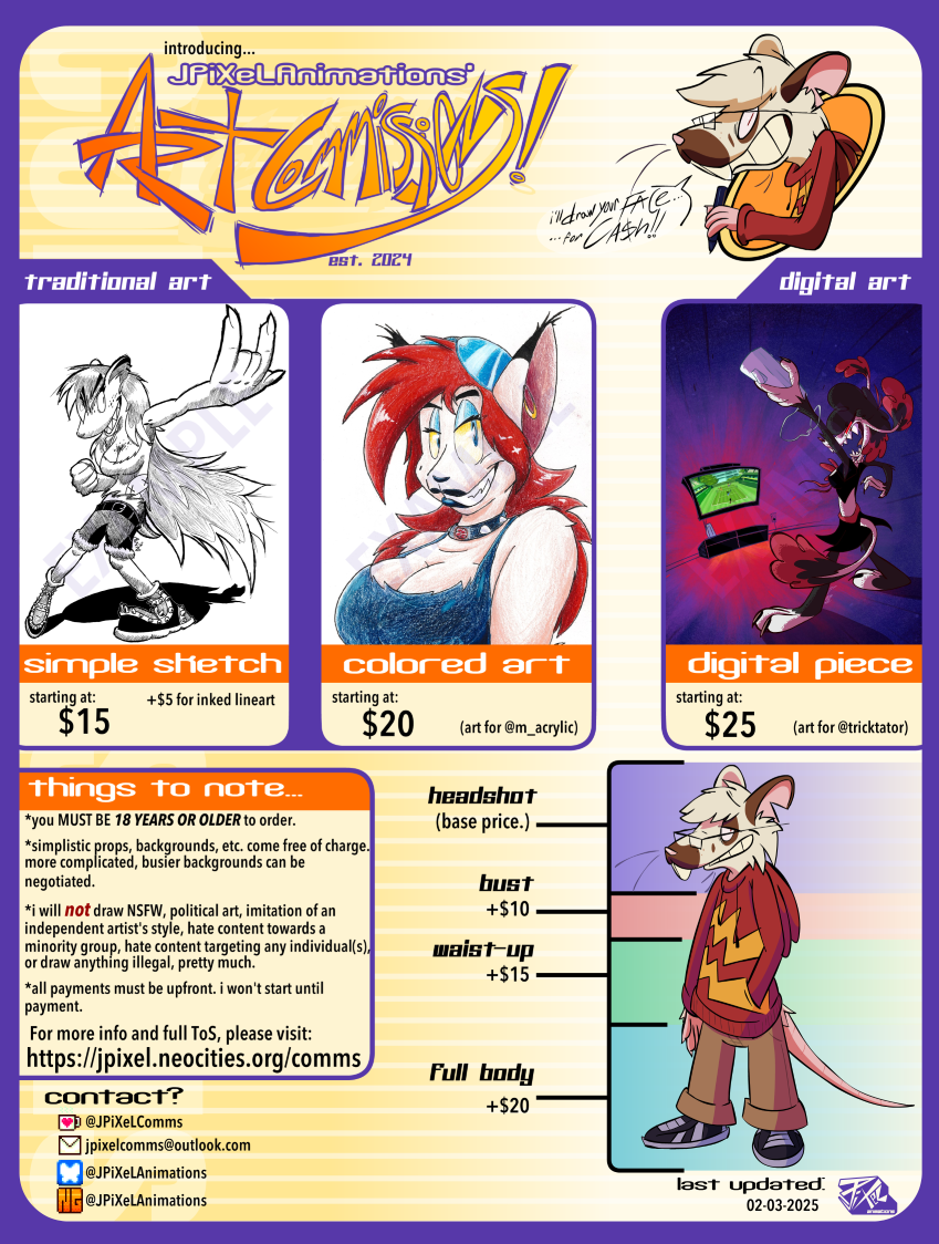 commissions-list Commissions listings